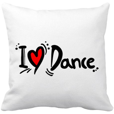 Cojín con relleno I Love Dance