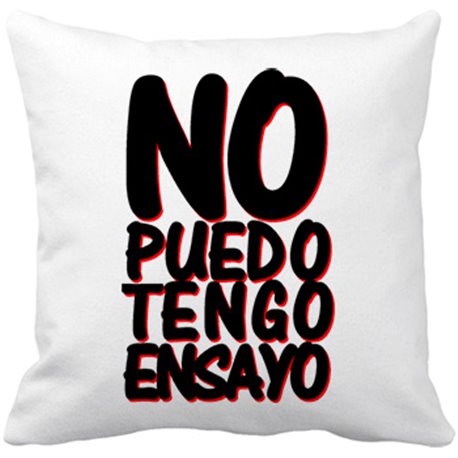 Cojín con relleno no puedo tengo ensayo con la banda