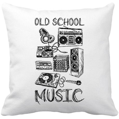 Cojín con relleno Old School Music