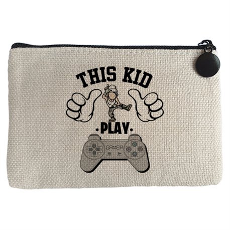 Monedero frase este chico gamer vicia al videojuego de la pose Take L Dab Floss This kid play