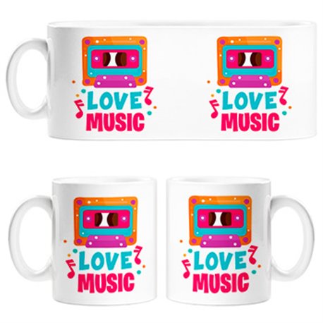 Taza Love Music casete