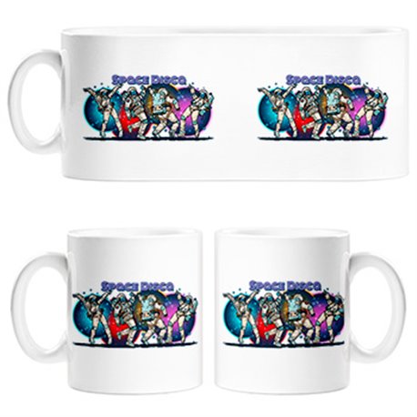 Taza Space Disco astronauta baile