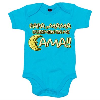 Body bebé Papá y mamá duermen en mi cama