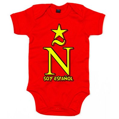 Body bebé Soy español Ñ Campeones del Mundo