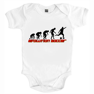 Body bebé Evolution Soccer evolución del fútbol