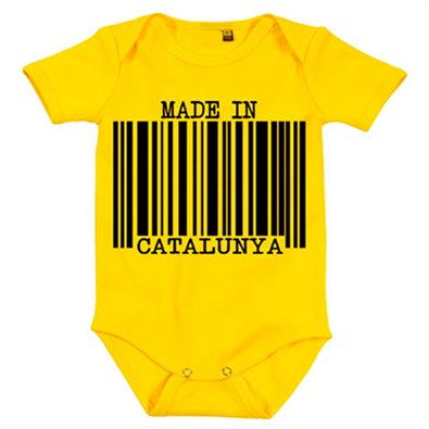 Body bebé Made in Catalunya nacido en Catalunya