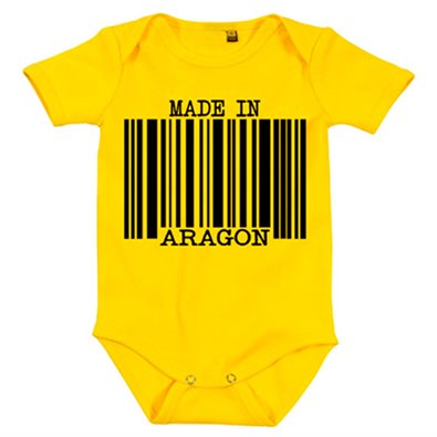 Body bebé Made in Aragón nacido en Aragón