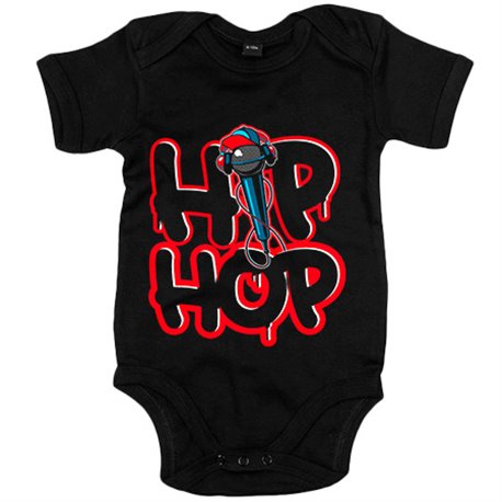 Body bebé Hip Hop micrófono