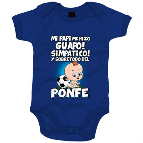 Body bebé mi papi me hizo guapo simpático y sobretodo aficionado al fútbol de ponfe de ponferradina