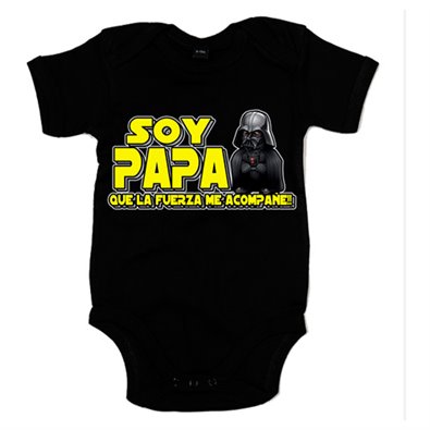 Body bebé parodia divertida para padre friki soy papá que la fuerza me acompañe