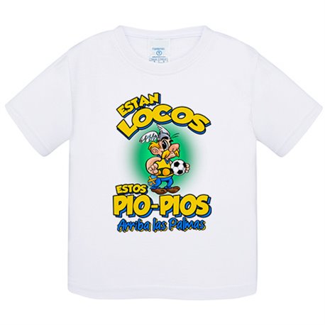 Camiseta bebé parodia de Asteris para aficionados al fútbol de Las Palmas