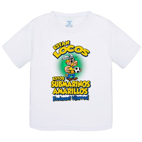 Camiseta bebé parodia de Asteris para aficionados al fútbol de Villarreal