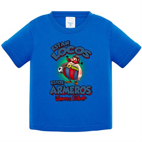 Camiseta bebé parodia de Obelis para aficionados al fútbol de Eibar