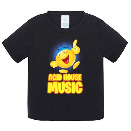 Camiseta bebé Acid House Music