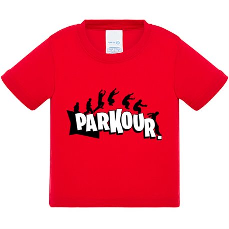 Camiseta bebé apasionado del Parkour