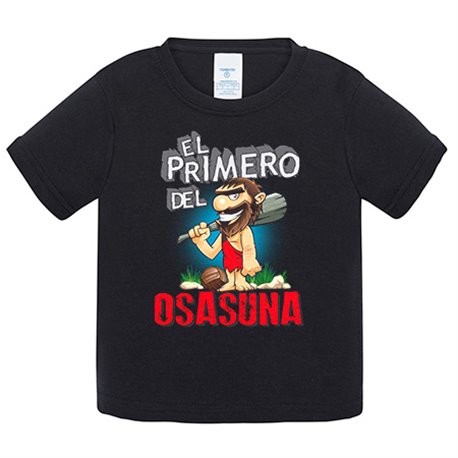 Camiseta bebé frase el primero del Osasuna para hincha de su equipo de fútbol
