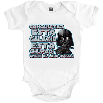 Body bebé Star Wars Darth Vader conquistar esta galaxia está chupado