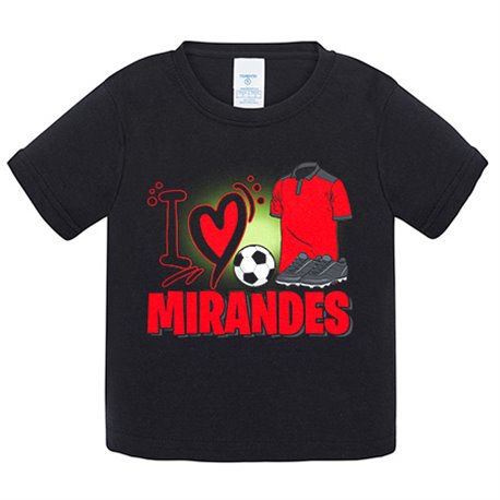 Camiseta bebé para enamorado de su equipo de fútbol del Mirandés
