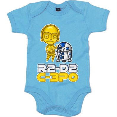 Body bebé Star Wars C-3PO junto a R2-D2