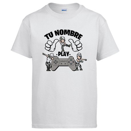 Camiseta frase este gamer vicia parodia pose Dab Floss personalizable con nombre ejemplo