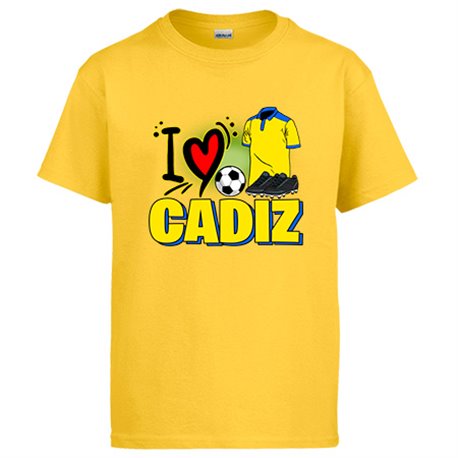 Camiseta para enamorado de su equipo de fútbol de Cádiz