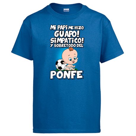 Camiseta mi papi me hizo guapo simpático y sobretodo aficionado al fútbol de ponfe de ponferradina