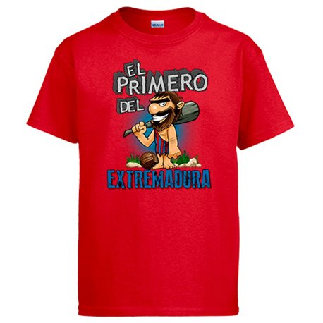 Camiseta frase el primero del Extremadura para hincha de su equipo de fútbol