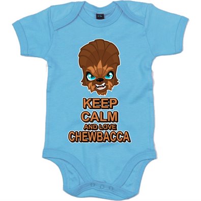 Body bebé Star Wars Keep Calm and love Chewbacca