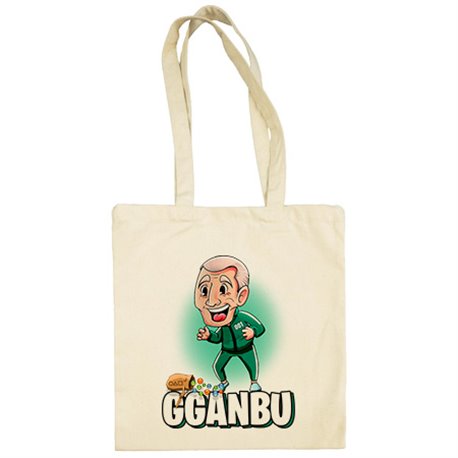 Bolsa de tela parodia gganbu del juego de las canicas del calamar