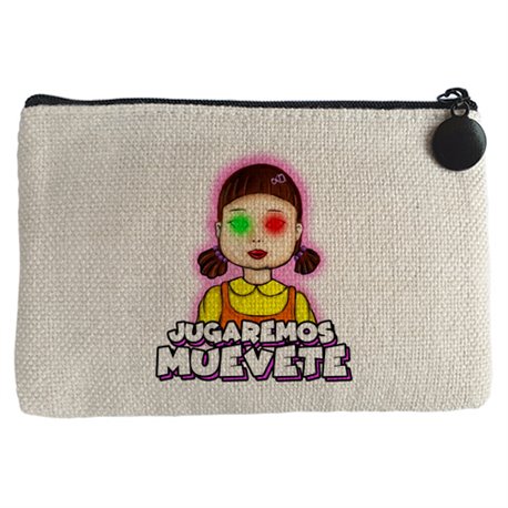 Monedero parodia del calamar frase jugaremos muevete luz verde luz roja