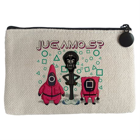 Monedero parodia divertida del calamar crossover con el lider enmascarado jugamos