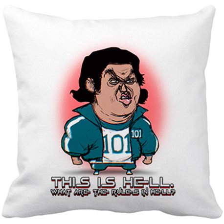 Cojín con relleno parodia del calamar frase del jugador número 101 esto es el infierno