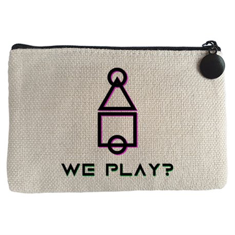 Monedero frase we play al juego del calamar