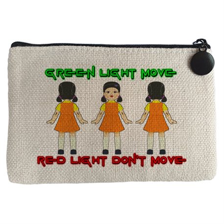 Monedero parodia del calamar green light red light dont move