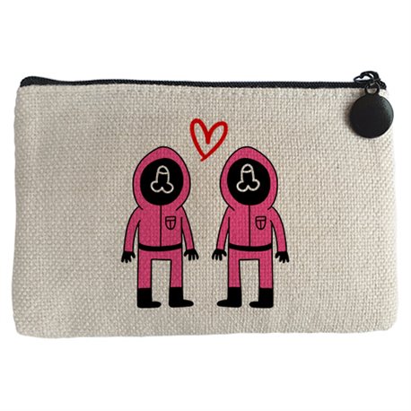 Monedero parodia divertida del calamar chicos enamorados para san valentín lgtb