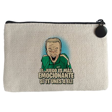 Monedero parodia ilustración del viejo del calamar frase el juego es más emocionante si te unes