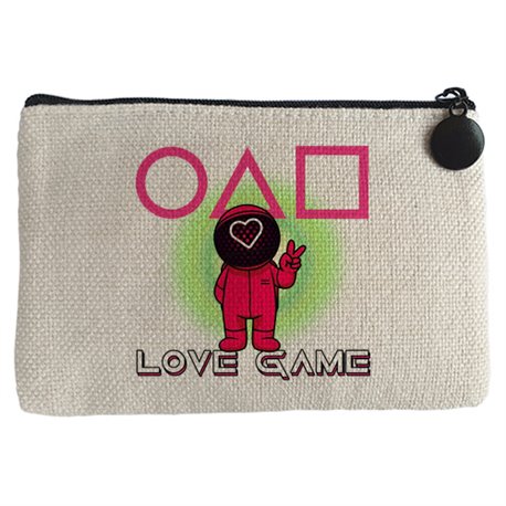 Monedero parodia para fan del calamar frase love game