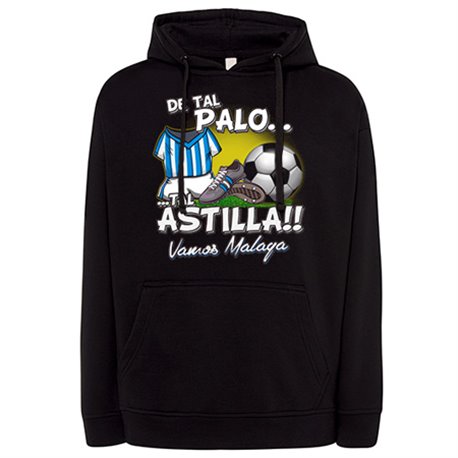 Sudadera de tal palo tal astilla de Málaga para aficionado al fútbol
