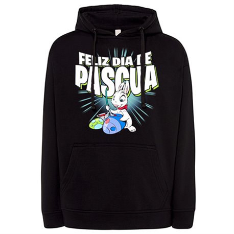 Sudadera feliz día de pascua huevo conejo