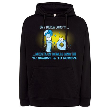 Sudadera frase de amor personalizable con nombre