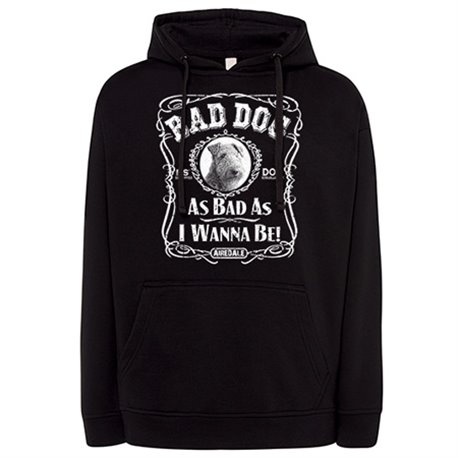 Sudadera frase perro raza Airdeale Bad dog as bad as I wanna be