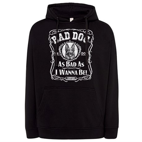 Sudadera frase perro raza Pastor Alemán Bad dog as bad as I wanna be