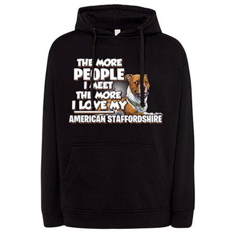 Sudadera I love my American Staffordshire Terrier raza perro