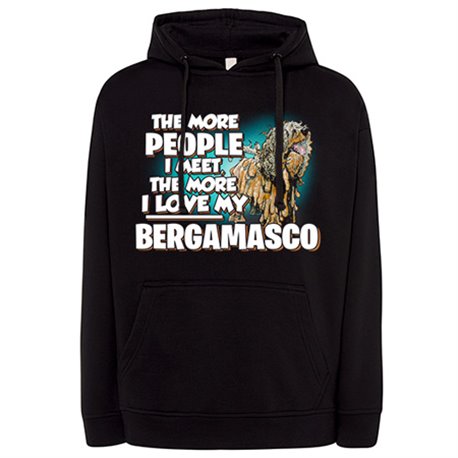 Sudadera I love my Bergamasco raza perro