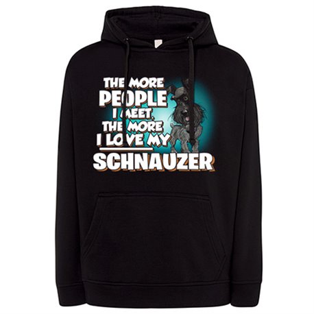 Sudadera I love my Black Schnauzer raza perro