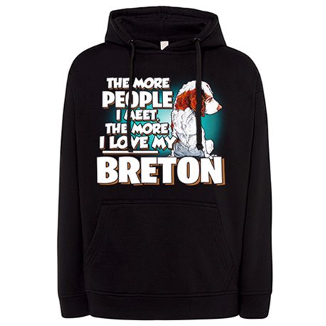 Sudadera I love my Breton raza perro