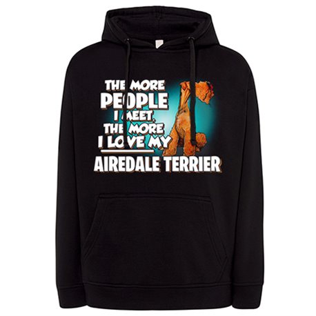 Sudadera I love my dog Airedale Terrier raza perro