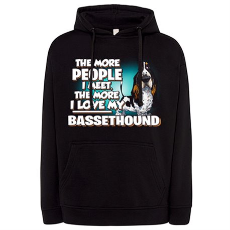 Sudadera I love my dog Bassethound raza perro