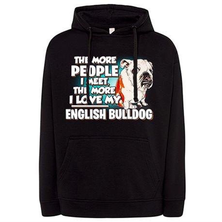 Sudadera I love my English Bulldog enamorado de mi mascota raza perro