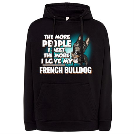 Sudadera I love my French Bulldog Black raza perro